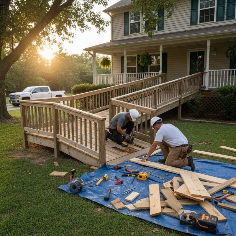Wood Ramp Repair in Conroe, TX